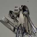 KINGSTONE 30 Pieces Silverware Set, Flatware Cutlery Set for 6, 18/10 Stainless Steel Silverware Utensils Minimalist Design Dishwasher Safe