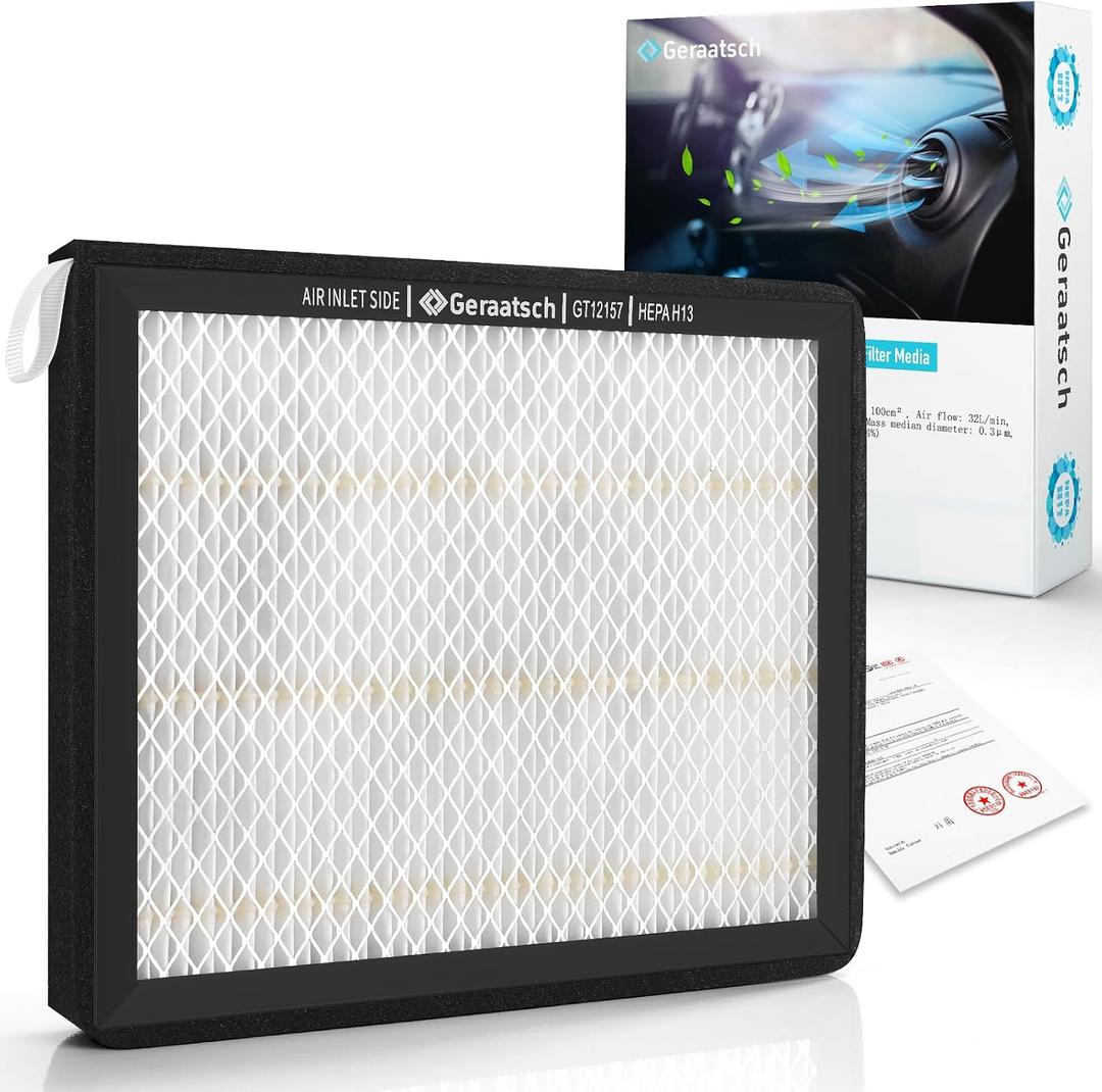HEPA Cabin Air Filter with Activated Carbon Bean,Tested 99.95% Filtration, Zero deformation,CF12157 for Camry,Corolla,Avalon,Prius, Highlander,Sienna,Venza;Lexus NX,ES,TX;Mazda CX9