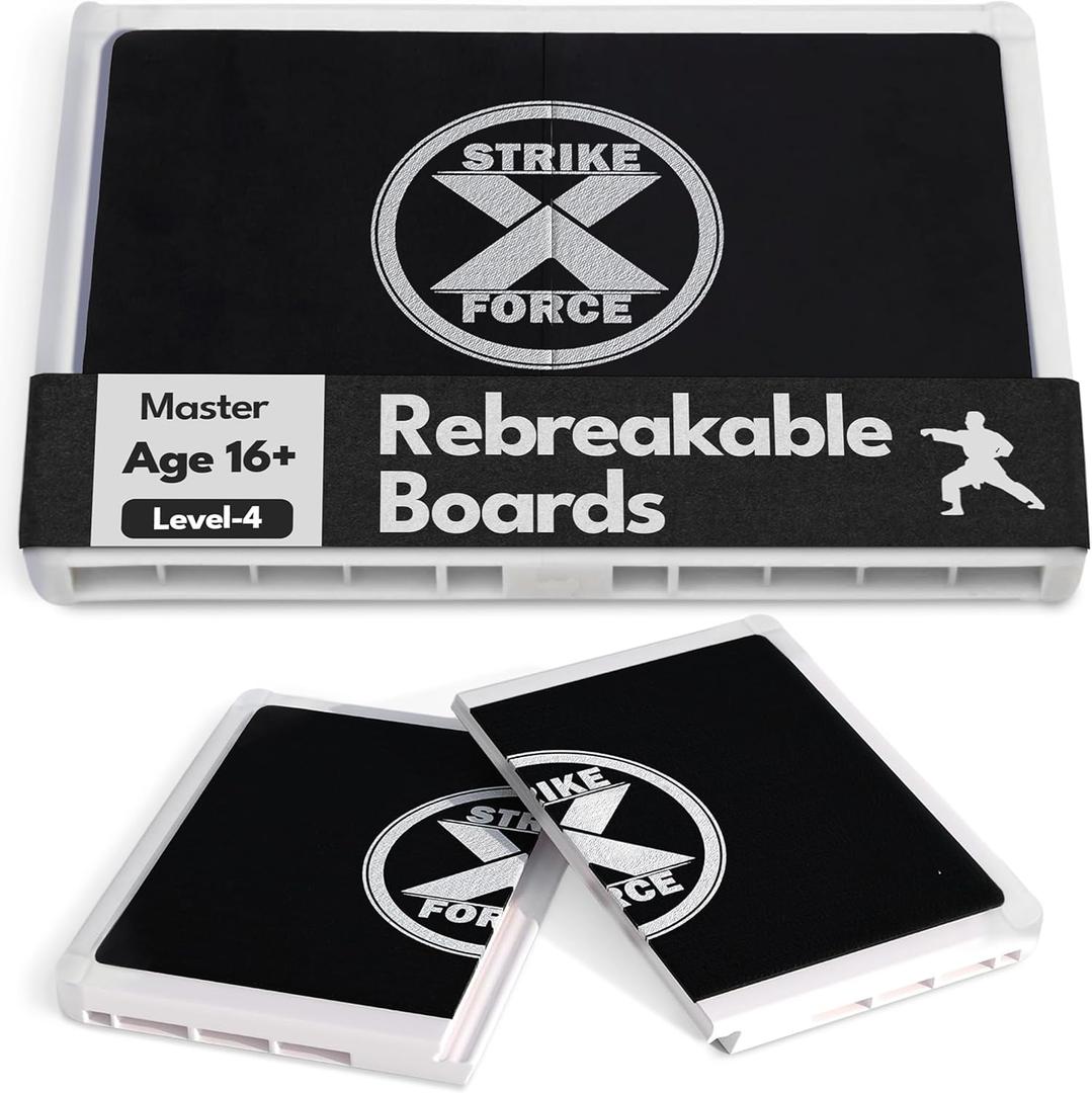 Rebreakable Punching Board, Taekwondo Karate and Martial Arts Board, Karate Breaking Board for Kids and Adults, Boxing Equipment and Karate Breaking Board (Black/Difficulty-4)