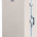 Nobl Travel Zipperless Check in Suitcase - Aluminum Frame, TSA Locks, Beige, Large