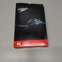 Speedo Men's Poly Mesh Square Leg Swimsuit (34, Black/Purple Spark)