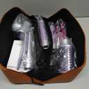 5 in 1 Hot Air Styler- Blowout Brush Hair Dryer Set for Salon Blowouts, Smooth Curls, Volumizing and Straightening, Professional Hair Styler Set, Anti-Frizz, Compact Design with Travel Bag
