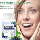 Oral Probiotics for Teeth and Gums & Fresh Breath - Gum Restore & Bad Breath Treatment for Adults |3.5 Billion Advanced Oral Probiotics for Bad Breath, Chewable 30 Tablets (Blueberry-1pcs)