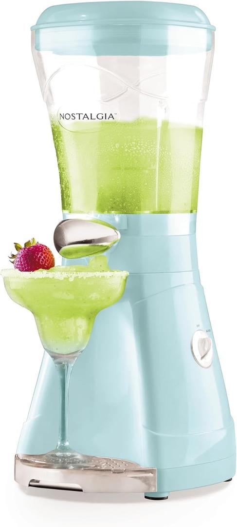 Nostalgia Margarita Machine - Blender for Smoothies, Margaritas, Daiquiris, and Slushies - Aqua - 64-Ounce