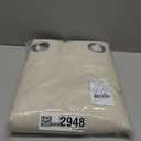 NICETOWN Long Curtains for Windows, Eyelet Top Room Darkening Panels/Drapes for Living Room (Beige, 2 Panels, W42 x L84 inches)