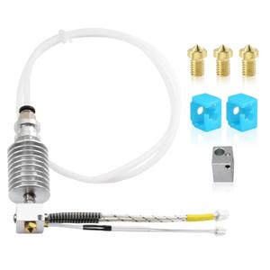 Assembled I3 Mega V5 Upgrade J-Head Hotend 12V40W and 3X 0.4mm Nozzle, 2X Silicone Sock, 1x Heatblock Compatible with 3D Printer ANYCUBIC I3 Mega X/S/Pro 1.75 mm Filament Extruder