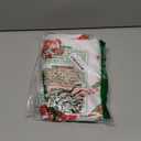 Horaldaily Christmas Tablecloth 7070 Inch Round, Gingerbread Man Cute Christmas Bear Ball Ornaments Washable Table Cover for Party Picnic Dinner Decor (Red)