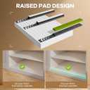 Seinloes 2 Pack Pull out Cabinet Organizer 21"Deep With Raising Pad for Framed Cabinets, Expandable Slide out Drawers for Kitchen Cabinets with 4pcs Divider Racks, Roll out Shelves 12.1"-20.4" W White