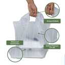 Reli. To Go/Take Out Bags (250 Count Bulk)(Large 23"L x 12" W x 12.5"H) Reusable Plastic Bags with Handles | Die Cut Handle - Plastic | Use for Shopping, Business, Carry Out, Restaurant