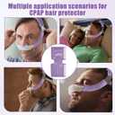 3 Pack Satin CPAP Strap Covers, CPAP Mask Cushions, Universal and Comfort CPAP Mask Strap Pads to fit Dreamwear Headgear for Reducing Red Marks CPAP Hair Protector for Women(Light Purple)