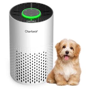 Air Purifiers for Home Bedroom Up to 1250 Ft² - H14 HEPA Air Purifier with Aroma & Sleep Mode - 24dB Small Room Air Purifier for Allergies, Smoke, Dust, Pollen, Pet Dander, 4000B, White