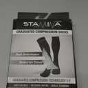 Physix Gear Compression Socks - Best Men & Womens Compression Sock for Circulation, Running, Nurses, Athletic Use Sock Compression, Blood Pressure Socks, Calcetines de , All, Black, S/ M