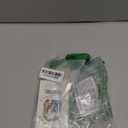 24Pcs St. Patrick's Day Press on Nails Short Square Fake Nails Gold Glitter Full Cover Artificial Glue on Nails Green Shamrock False Nails Nude Nail Supplies Irish Stick on Nails for Women Nails Art