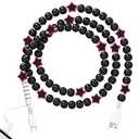 Coolden USB C Cable 2 in 1 Multi Charging Cable Stylish Black Star Beaded Phone Charger for Women Girls for iPhone Charger Cord USB to USB C Cable for iPhone 17/16/15/14, for Samsung S25/S24