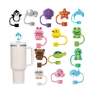 14Pc Straw Cover for Stanley Cup, Silicone Straw Topper for Stanley Cup 30&40oz with Tumblers, 10mm 0.4in Lid Accessories (Reusable)