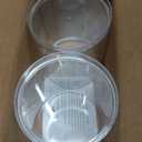 STORi Bella Tall Scrunchie Holder | Stackable Clear Plastic Container (Set of 2) Round Vanity Storage Organizers with Lids for Hair Accessories & Beauty Supplies | Made in USA