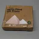 KeaBabies 2-Pack Organic Crib Sheets for Boys, Girls - 52x28 Fitted Crib Mattress Sheet Neutral, Breathable Jersey Cotton Cover for Baby Bed, Toddler Mattress, Soft & Cute Prints (Rose)