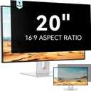Mamol 20 Inch Computer Privacy Screen Filter for 16:9 Widescreen Monitor, Anti Glare & Blue Light Filter, Removable Computer Monitor Privacy Shield, Anti-Scratch Screen Protector Film 20 in
