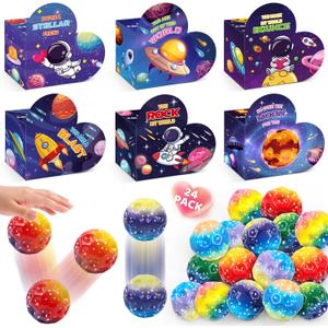 SpringFlower Valentines's Day Card For Kids, Valentines Greeting Cards Boxes With Bouncy Balls Toys, Valentines Gift Classroom School Exchange, Classroom Exchange Prizes, Valentine Party Favors