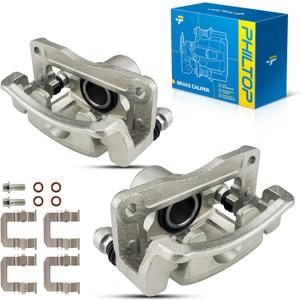 PHILTOP 18-B5040 18-B5041 Rear Disc Brake Caliper Assembly Chevrolet GMC for2007-2017 Equinox, 2010-2017 Terrain, 2012-2015 Captiva Sport, 2008-2010 Vue, Torrent, 2PCS Rear Driver and Passenger