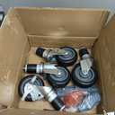 HARDURA Stainless Steel Commercial Work Table with Wheels Prep & Work Metal Table 3012 Inches Heavy Duty NSF with Casters and 2" Backsplash