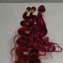 26 28 30 inch Burgundy Bundles 99j Body Wave Bundles Red Human Hair Bundle Burgundy Human Hair Bundle Red Color 150g