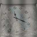 Silent Non-Ticking Wooden Decorative Round Wall Clock Quality Quartz Battery Operated Wall Clocks Vintage Rustic Country Tuscan Style Wooden Home Decor Round Wall Clock (12Inch, Coastal Worn Blue )