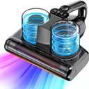 Mattress Vacuum Cleaner 5 in 1 Bed Vacuum Cleaner with 16Kpa Suction 253.7nm UV-C Light, HEPA Filtration, Ultrasonic, High Heating, 30000Rpm/Min Rotation , Replacement Filter Included, 500W, Corded (Dark Gray)