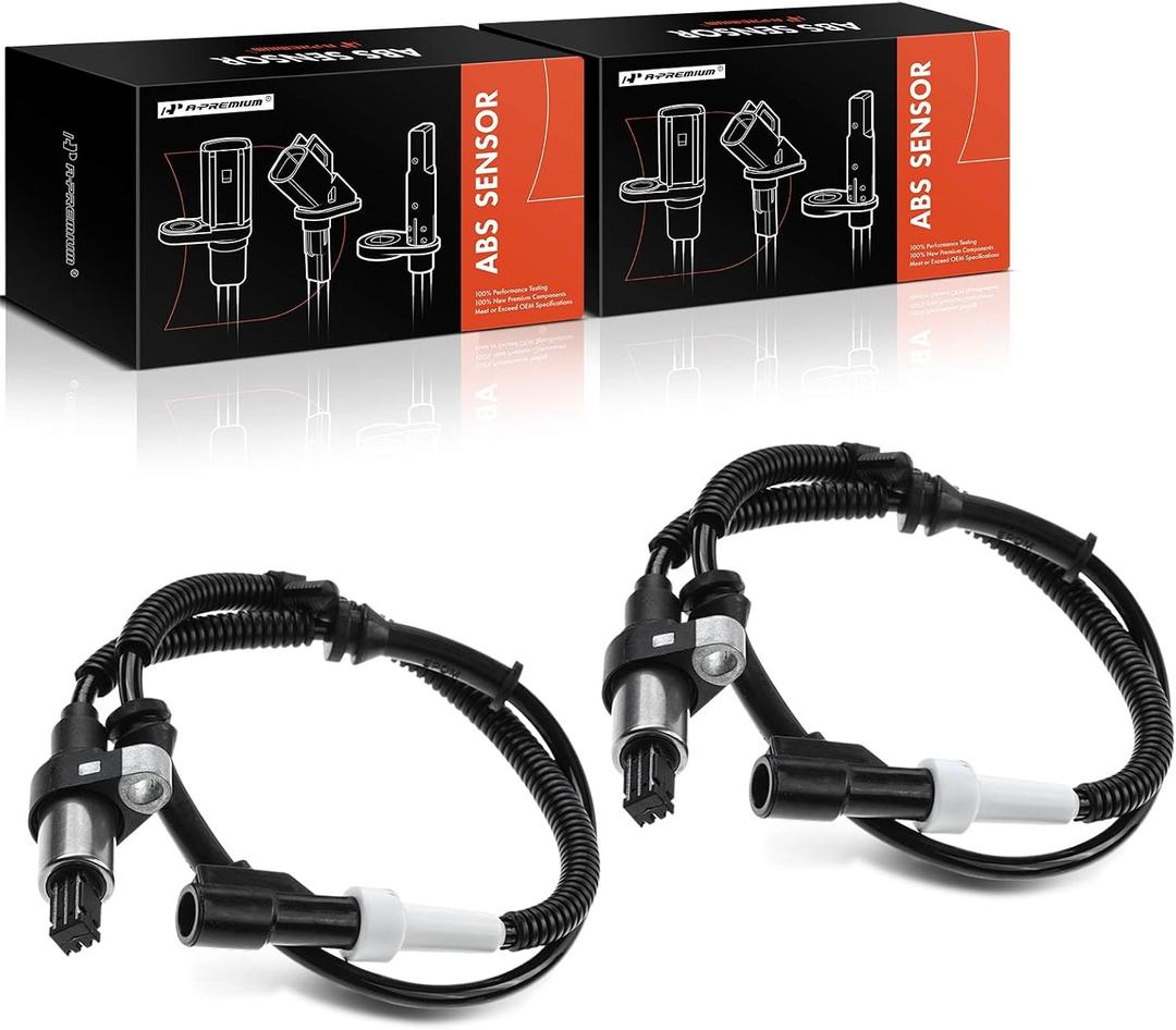 A-Premium ABS Wheel Speed Sensor Compatible with Ford, Lincoln & Mercury Models - Crown Victoria/Grand Marquis/Town Car 1998-2002, Marauder 2003 - Front Driver and Passenger, Replace# F8AZ2C204AA