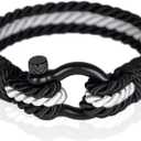 Paracord Bracelet for Men - Twisted Rope Bracelets for Men, Handmade Mens Bracelets Jewelry, Boyfriend Gifts Birthday, Pulseras Para Hombres, Men's Bracelet Gifts for Son (8.5)