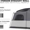 CORE 10 Person Cabin Tent | Large Portable Multi Room Family Tent with Full Rainfly for Weather Protection and Storage | Included Storage Pockets for Camping Accessories