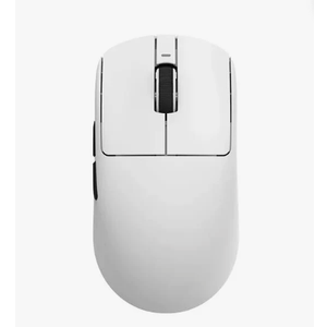 MELOGAGA Wireless Gaming Mouse, 2.4G/Bluetooth 5.4/USB-C 3-Mode Wired/Cordless Game Mice with 8 Adjustable DPI, Ergonomic Rechargeable Computer Mouse for PC, Mac, PS5, Tablet -White