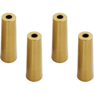 4PCS Metal Chair Leg Cap, TTZEZE Furniture Leg Bottom Covers Chair Feet Tips Round Floor Protector Caps Decorative Deluxe Hardware for Table Sofa Cabinet Dresser Closet Wardrobe Legs 23.5*33*H100
