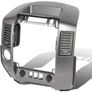 Auto Dynasty Front Dash Radio Instrument A C Center Console Panel Bezel Cover Lid w o Speaker Compatible with Titan Armada XE SE 2004-2006