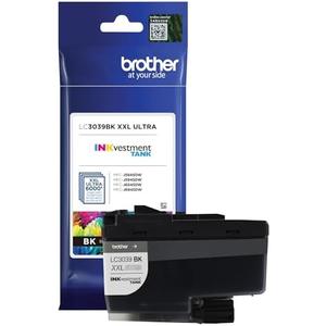 Brother Genuine LC3039BK Single Pack Ultra High-yield Black INKvestment Tank Ink Cartridge, Page Yield Up To 6,000 Pages, LC3039