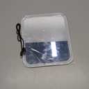 Travel Makeup Mirror with Light, Large Lighted Makeup Mirror 9.2x8inch Tabletop Vanity Mirror with Lights, Rechargeable Desktop Cosmetic Mirror with 360 Rotatable Stand, 3 Color Lights