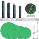 Large Round Tabletop Game Playmat,Rubber Table Mat Suitable for Playing Poker,Card,and Roleplaying Games.(140cmGreen), 140*140*0.2cm