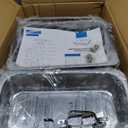 Chafing Dish Buffet Set, 9QT High Grade Chafing Dishes for Buffet, Chafers and Buffet Warmers Sets for Birthday, Wedding, Rolled-Edge Design with Silver, 4 Pack, 7 Pans