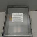 QILIPSU UL94-V0 Outdoor WiFi Enclosure 13.8"x9.9"x5.9" Waterproof Electrical Junction Box PC/ABS Alloy Plastic Clear Hinged Door IP66 Weatherproof for Project Solar Network Router Pump Control