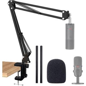 SUNMON SoloCast 2 Mic Arm with Pop Filter Windscreen - Gaming Microphone Stand Compatible with SoloCast 2, Mic Stand with Foam Cover