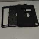 TIMISM for iPad Air 2 Case, Military-Grade Shockproof & Kid-Proof Cover with Kickstand | Heavy Duty 3-Layer Protective Case for iPad Air 2nd Generation 9.7-inch 2014 (Model A1566/A1567), Black