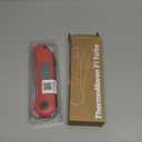 ThermoMaven ProfessionaI Meat Thermometer Digital, 3X Faster 0.5 Sec Instant Read, NIST Certified Accuracy 0.5F, 100% Waterproof Probe, Auto-Rotate Bright Indicator, for Candy/Grill/BBQ, Red & Gray