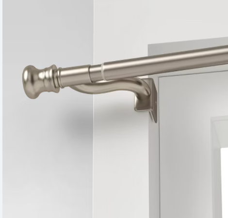 Room Essentials Twist Tension Rod, 28-48", nickel finish