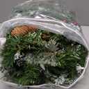 9 Feet Pre-Lit Christmas Garland, Mixed Pine Decorated with Frosted Berries, Pinecones, 50 LED with Timer, Battery Operated, for Mantle Staircase Indoor and Outdoor (Green White)