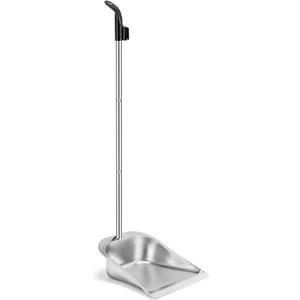 Yangbaga Dust Pans with Long Handle - 35”Heavy Duty Metal Upright Stand Up Dustpan - Long Handled Stand Up Dustpans - Best Dustpans for Home/Lobby/Shop/Garage/Yard