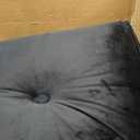 Rycwola Faux Fur Headboard Pillow with 2 Pack Neck Roll Pillow Large Headboard Pillow Soft and Supportive with Removable Cover (Black, King)