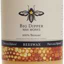 Big Dipper Wax Works 100% Pure Beeswax Pillar Candles (1 Pack) – 3" x 6" Handmade in USA, Long Burning Clean Soot-Free, Natural Honey Aroma, Eco-Friendly Cotton Wick, Home Décor & Meditation