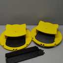 Mouse Trap Bucket with Auto-Reset Lid,Mouse Rat Trap Bucket Lid for Humane Rodent Control,5-Gallon Bucket Compatible-2PACK (Yellow)