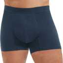 Mens Leak Proof Underwear Washable Adult Bladder Protection Incontinence Absorbent Trunk 60 ML Absorbency (Dark Blue XL)