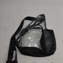 Outdoor Transparent Pvc Sling Bag Lightweight Chest Pack for Men Women for Cycling Hiking Travel and Daily Use Clear/Black